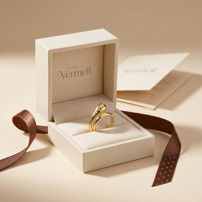 Diamond-Cut Stackable Ring worn