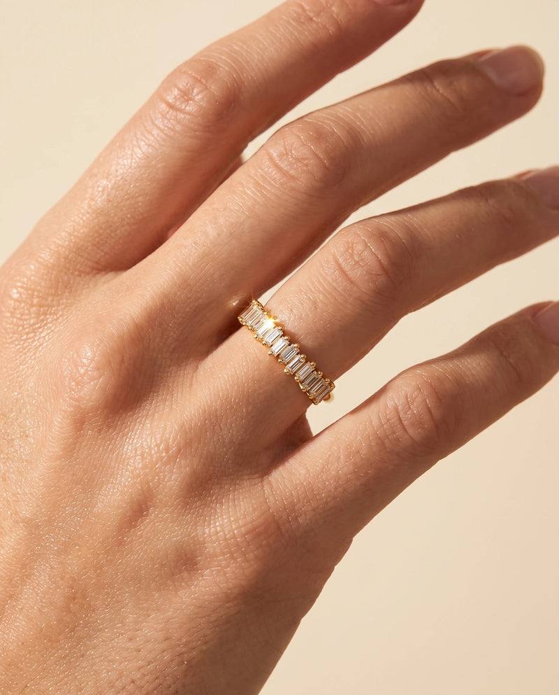 Forever Baguette Ring worn