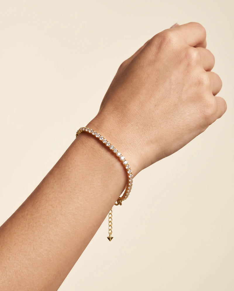 Paris Tennis Bracelet worn