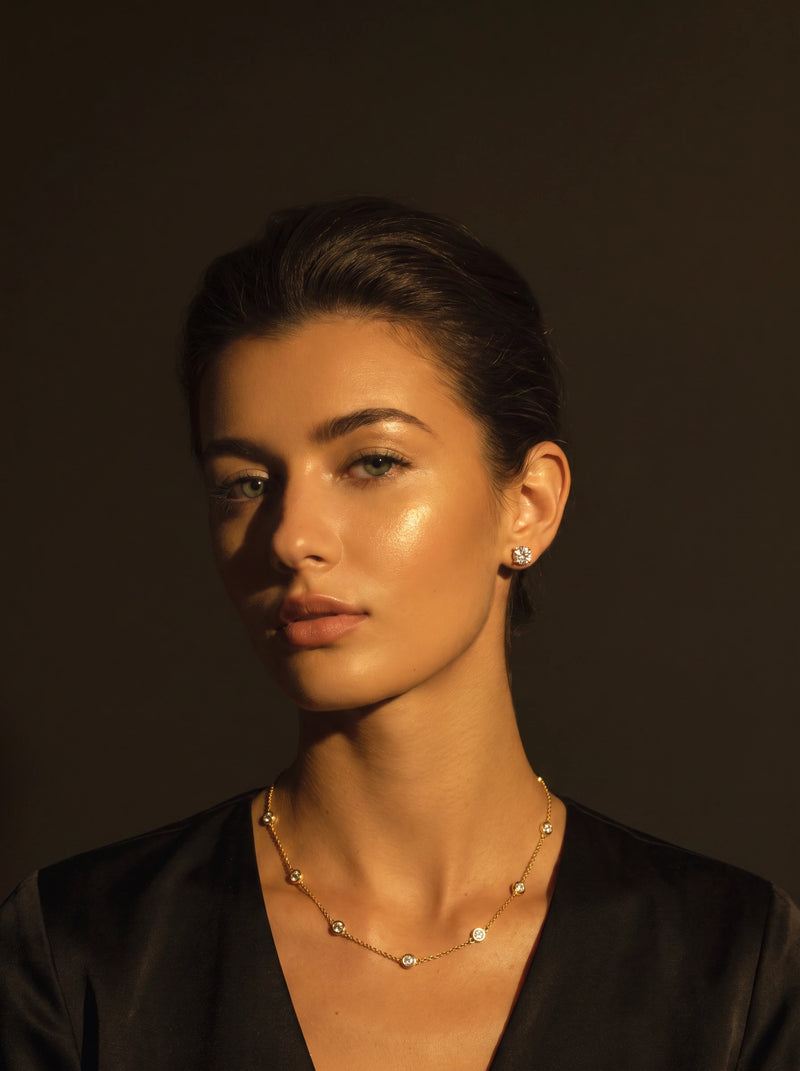 Diamond Station Necklace